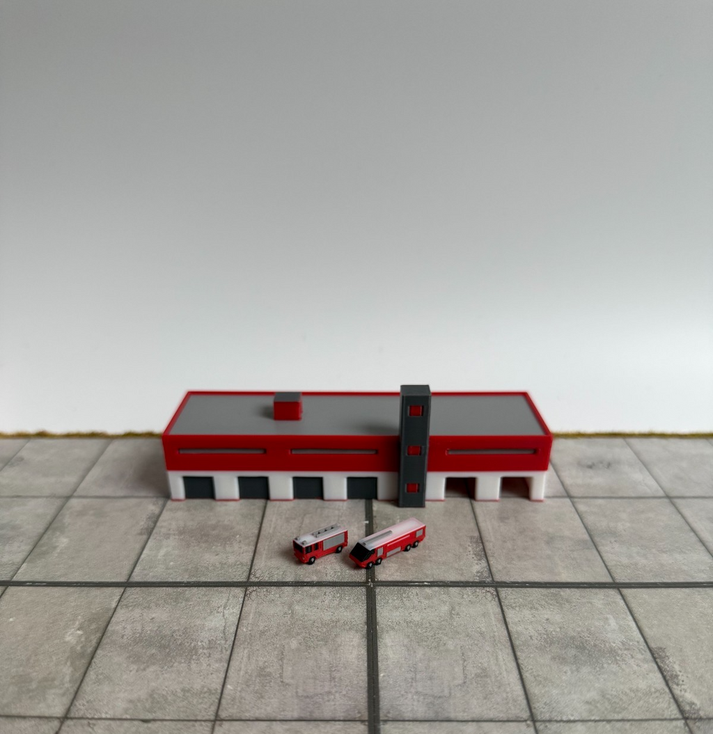 für Herpa Wings 1:500 / 1:400 Feuerwache / Airport Accessoires Fire Station