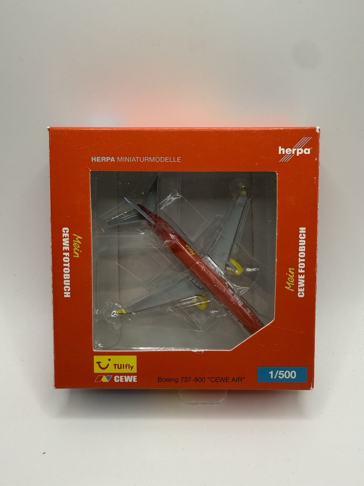 Herpa Wings 1:500 TUI 737-800 Cewe Fotobuch