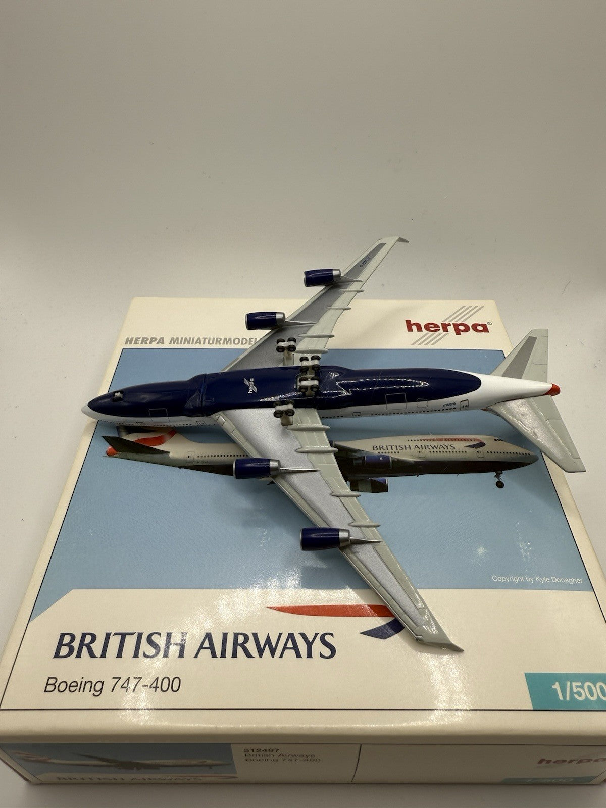 Herpa Wings 1:500 British Airways 747-400