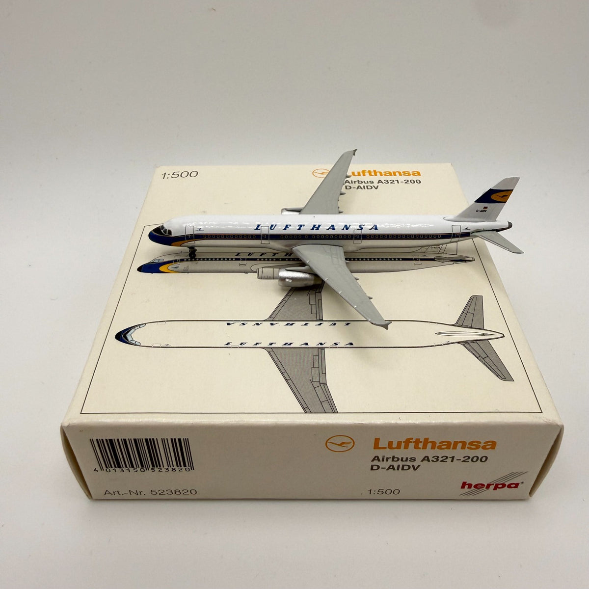 Herpa Wings 1:500 Lufthansa A321-200 Retro