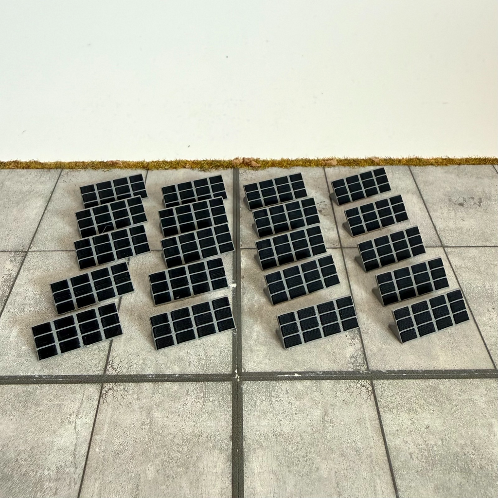 für Herpa Wings 1:500 / 1:400 20x Solaranlagen Solar panels Airport Accessoires