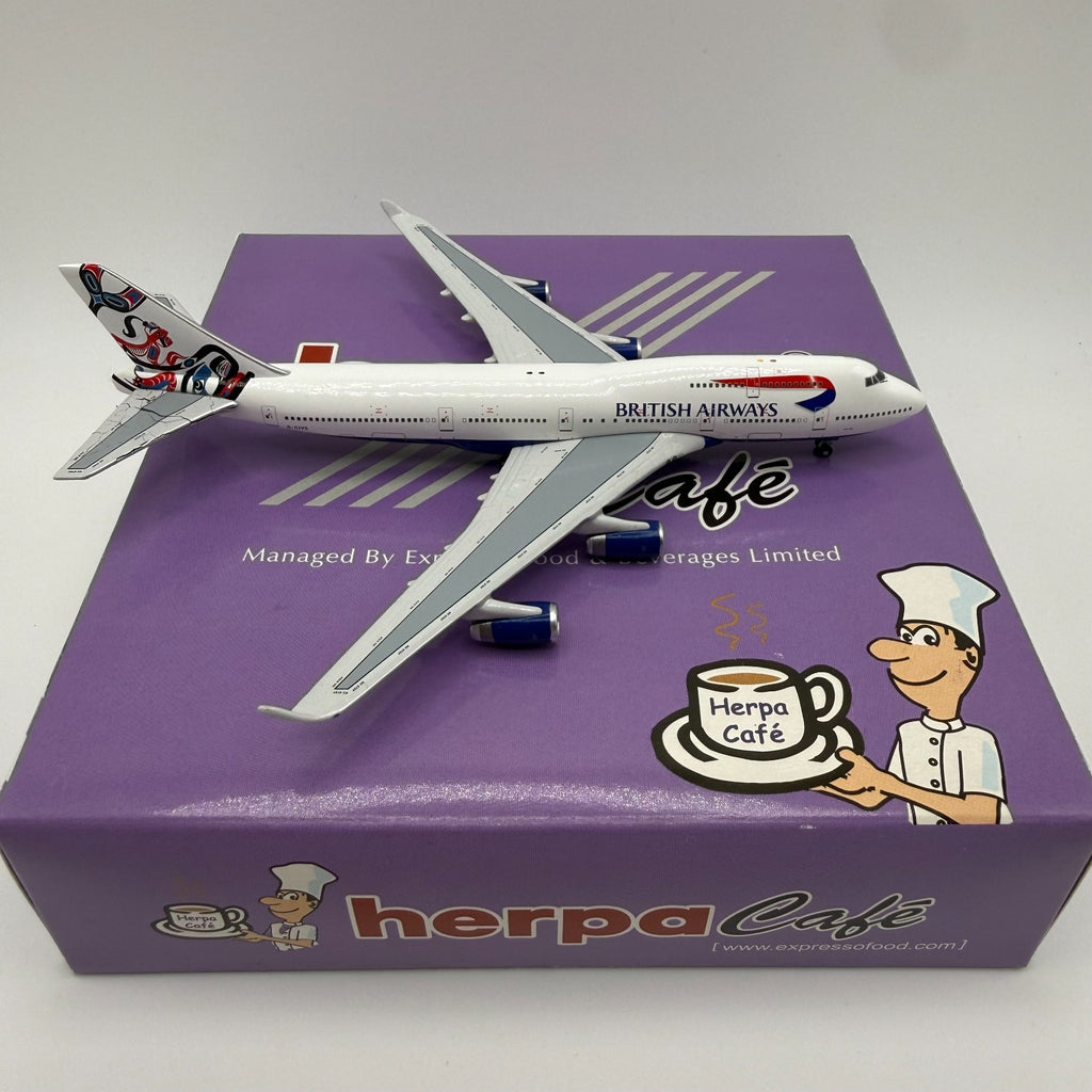 Herpa Wings 1:500 British Airways 747-400 Herpa Cafe