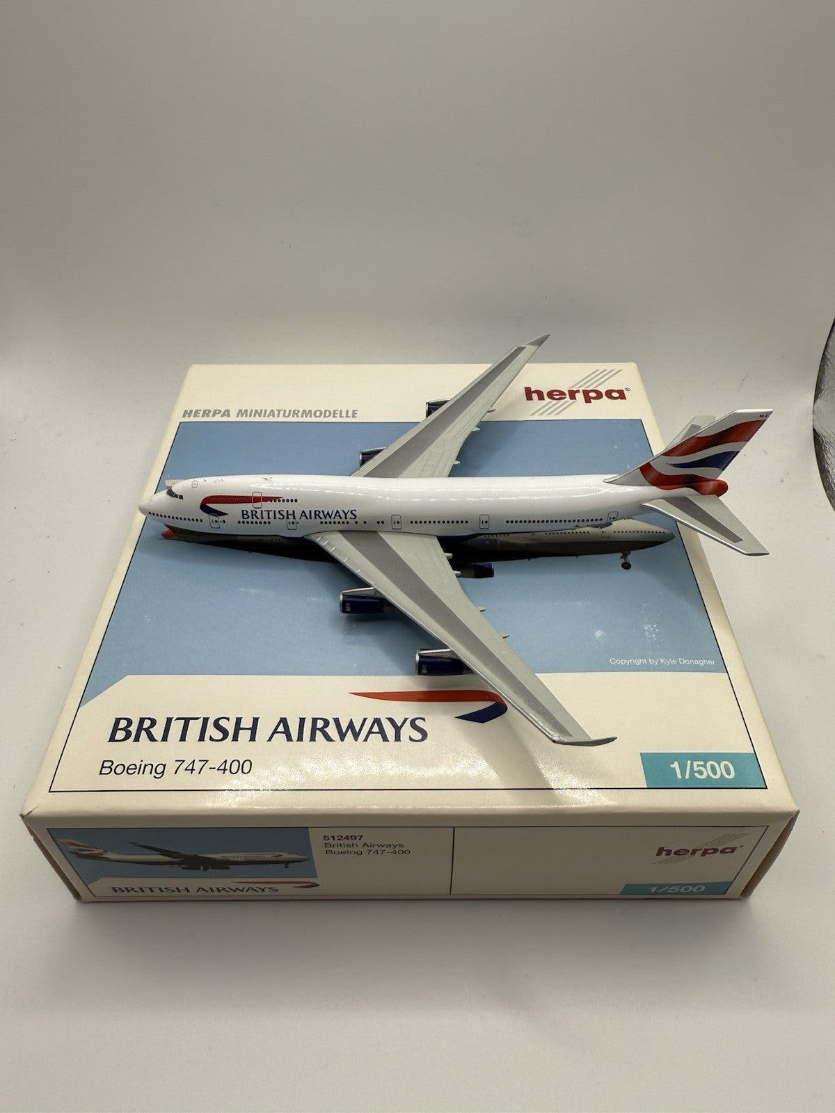 Herpa Wings 1:500 British Airways 747-400