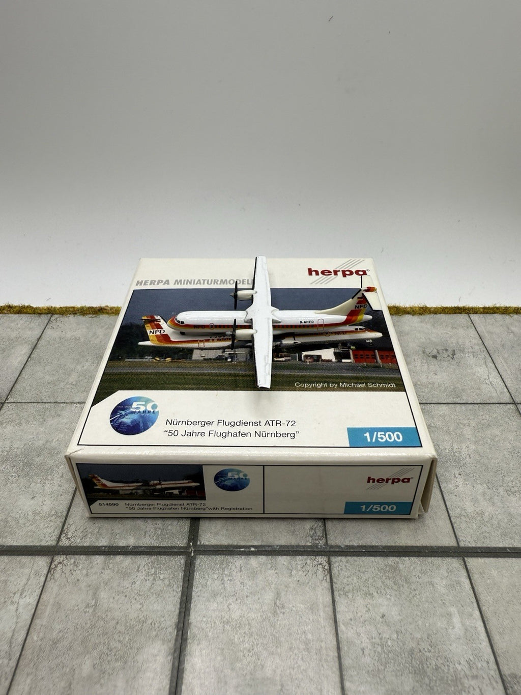 Herpa Wings 1:500 Nürnberger Flugdienst ATR-72