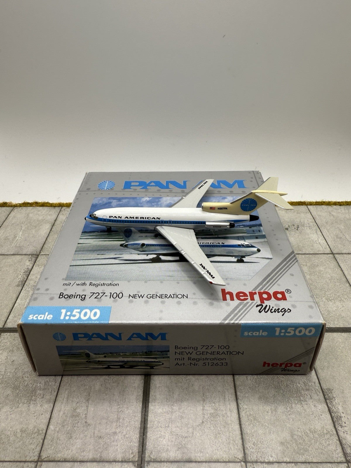 Herpa Wings 1:500 Pan Am 727-100