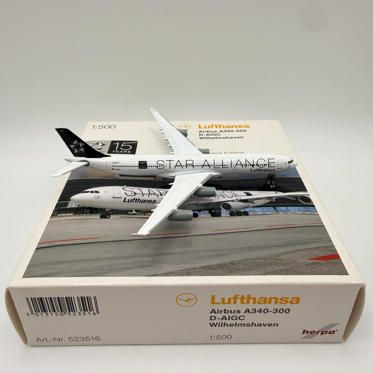 Herpa Wings 1:500 Lufthansa A340-300 Star Alliance