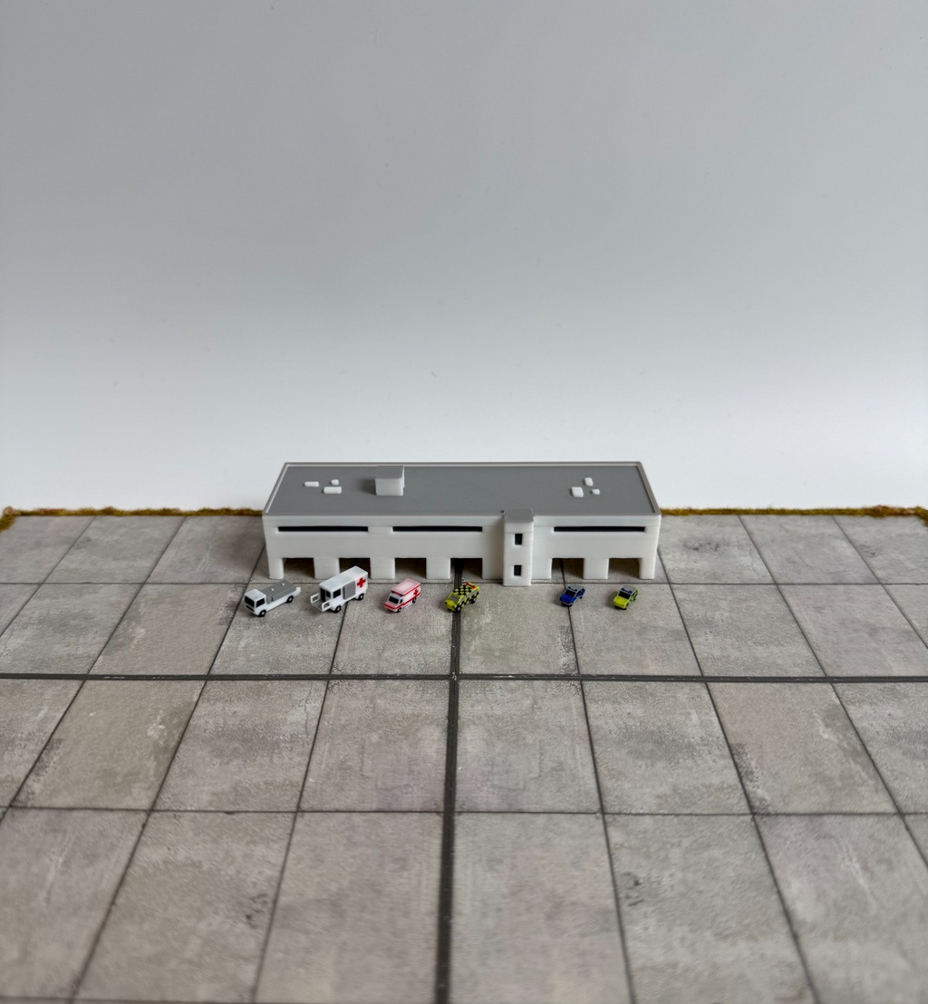 für Herpa Wings 1:500 / 1:400 Fahrzeuge Halle Vehicle Hangar  GSE / Airport