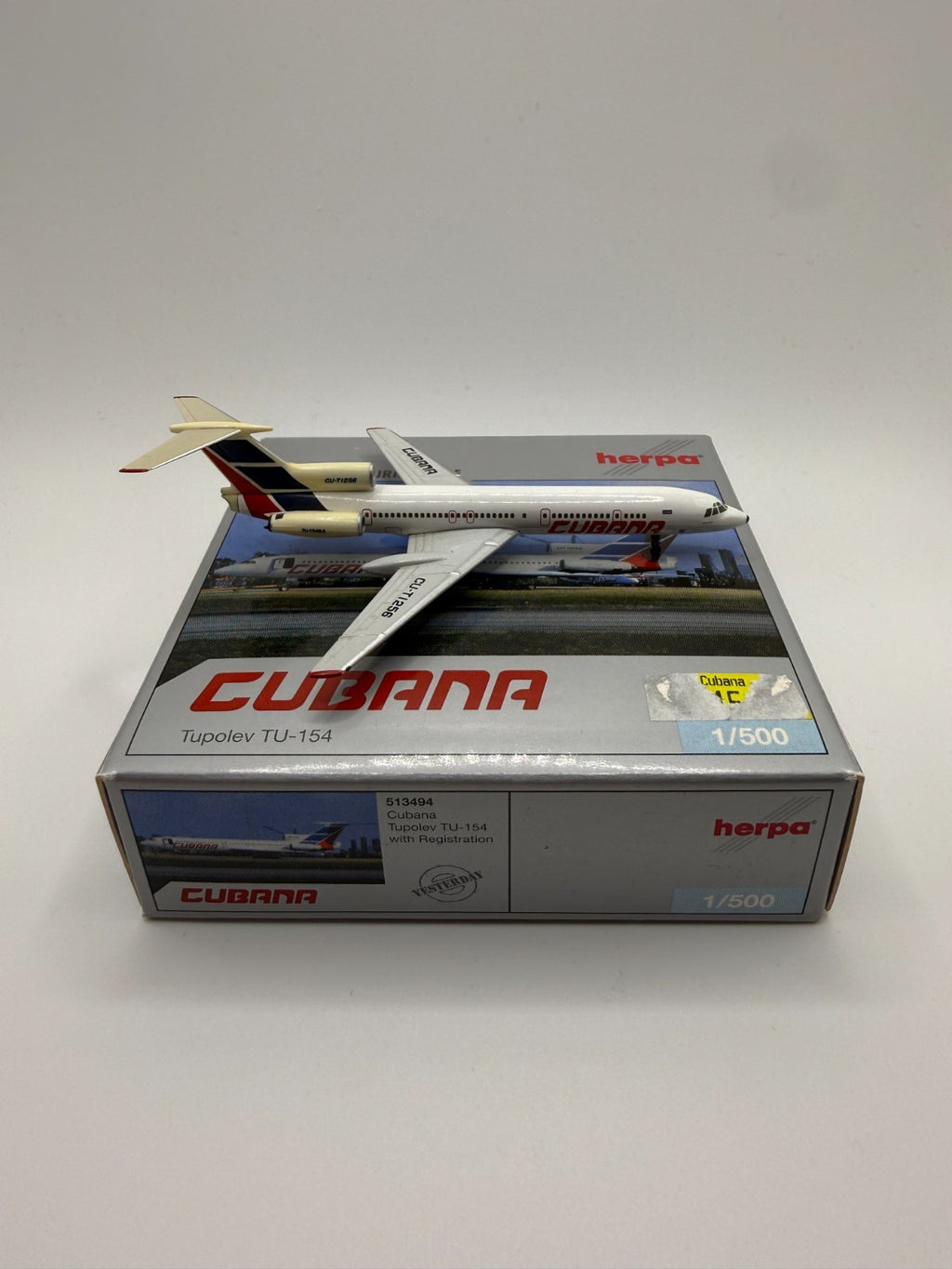 Herpa Wings 1:500 Cubana Tu-154
