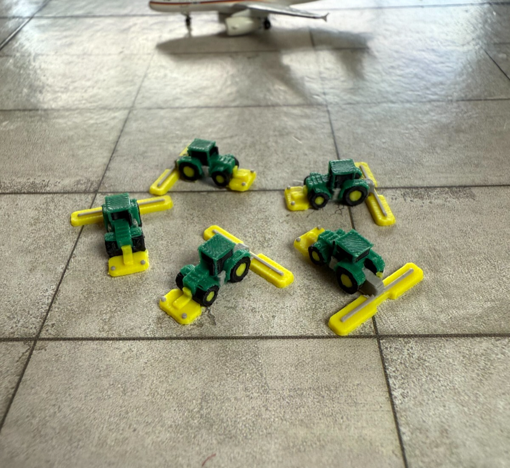 für Herpa Wings 1:500 / 1:400 10x Rasenmäher Lawn mower Tractor GSE /Airport