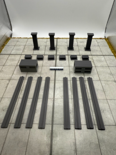 für Herpa Wings 1:500 Skytrain Bahn Flughafen Zubehör / Airport Accessoires