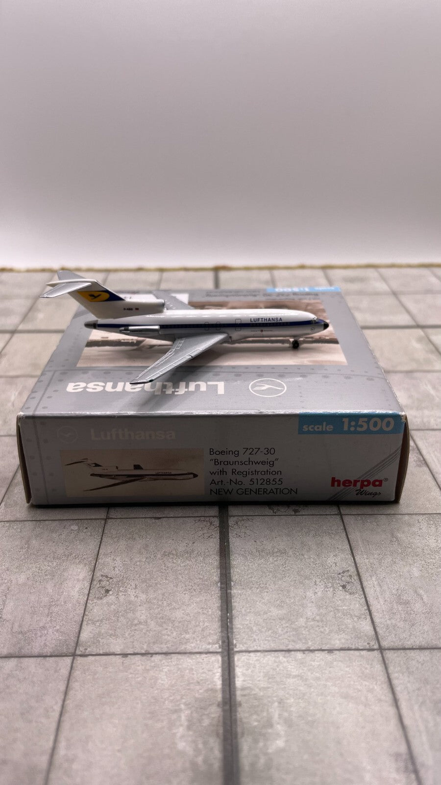 Herpa Wings 1:500 Lufthansa 727-30 Braunschweig