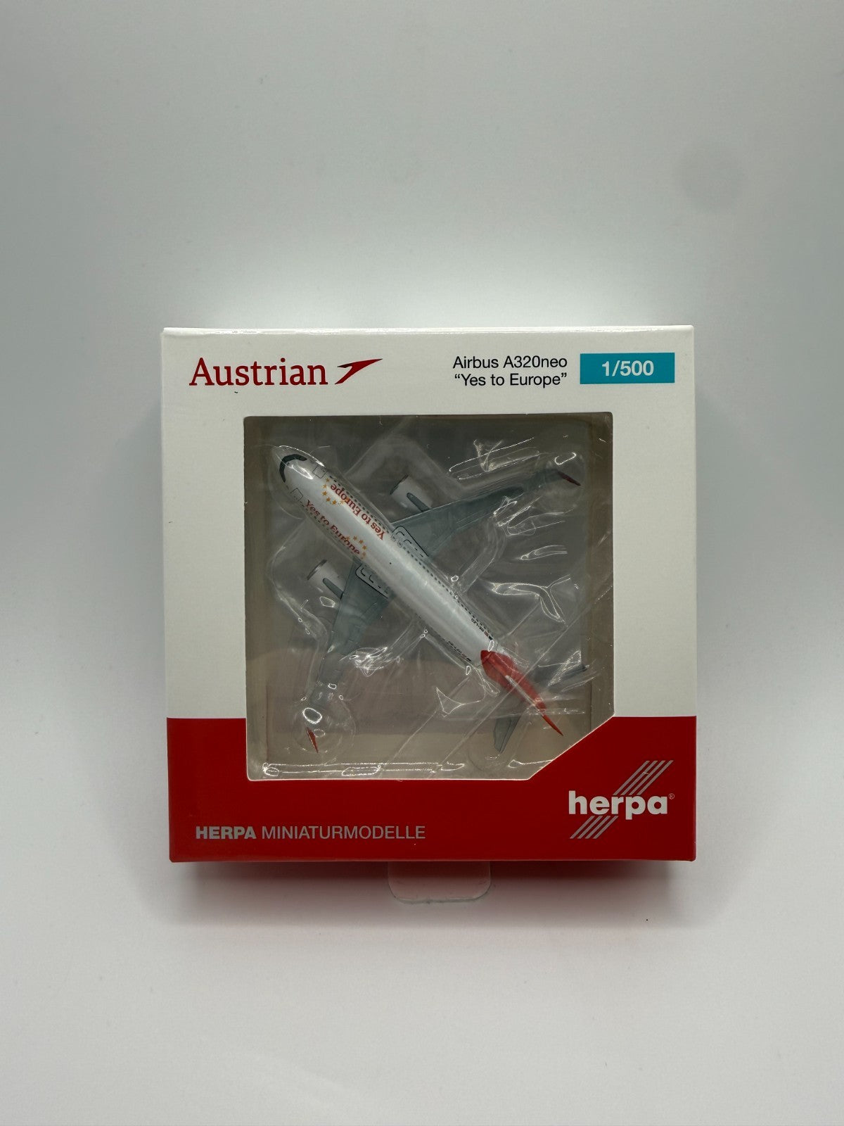 Herpa Wings 1:500 Austrian Airlines A320neo Yes to Europe