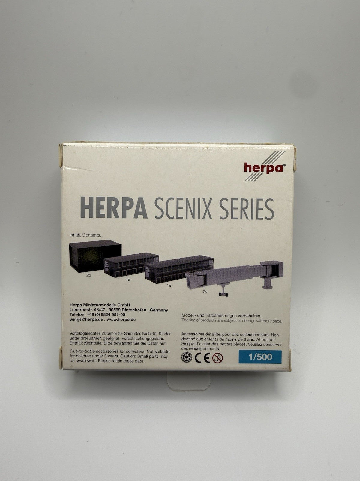 Herpa Wings 1:500 2x Passenger Gate Set Fluggastbrücken Jet Bridges Gangways