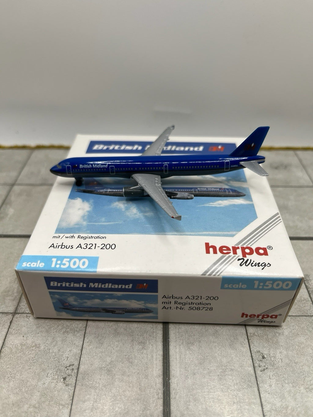 Herpa Wings 1:500 British Midland A321
