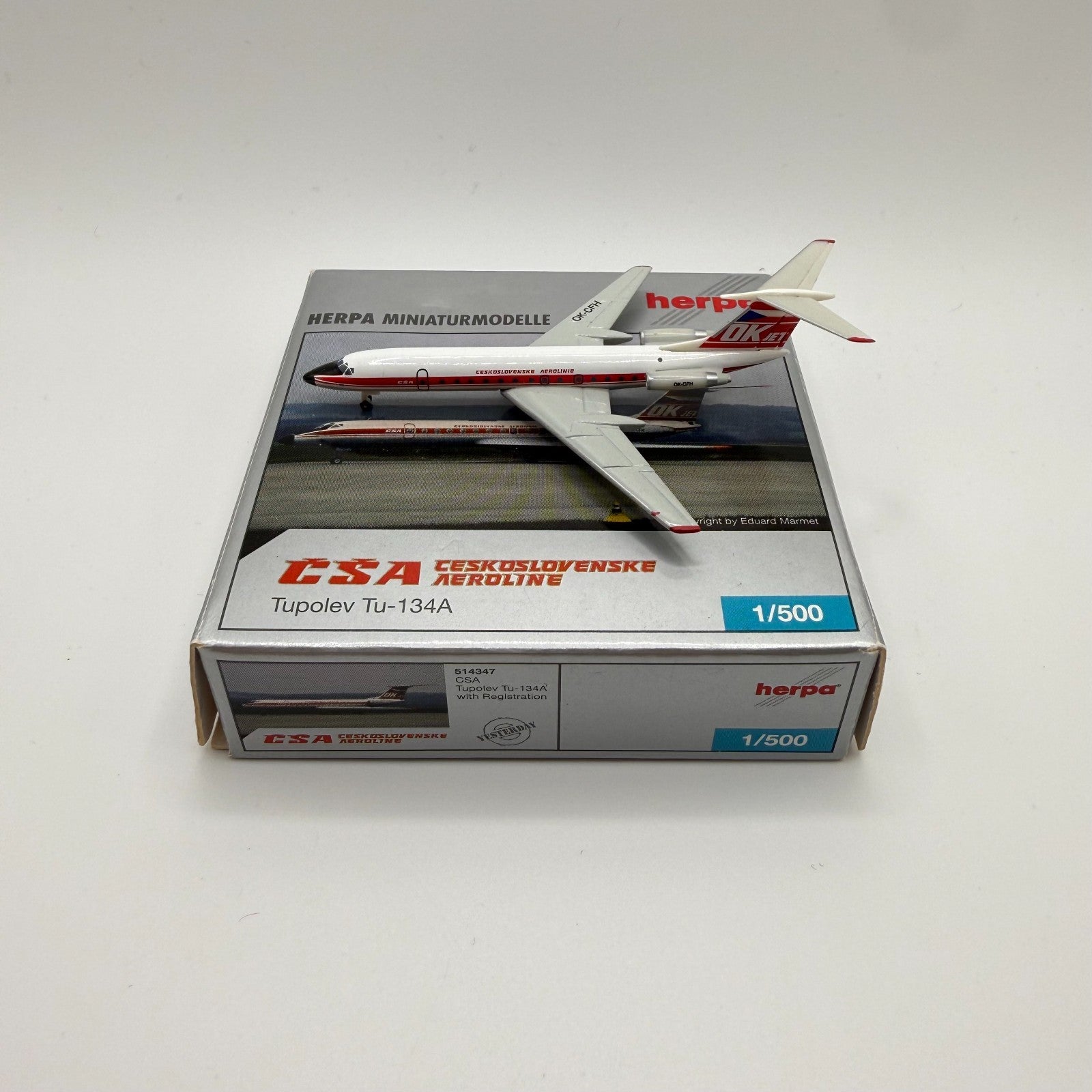 Herpa Wings 1:500 CSA Czech Airlines Tu-134A