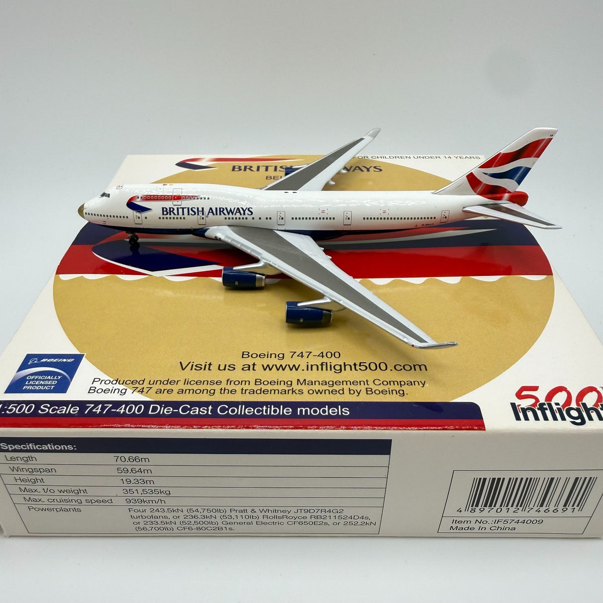 Herpa Wings 1:500 / Inflight500 British Airways 747-400