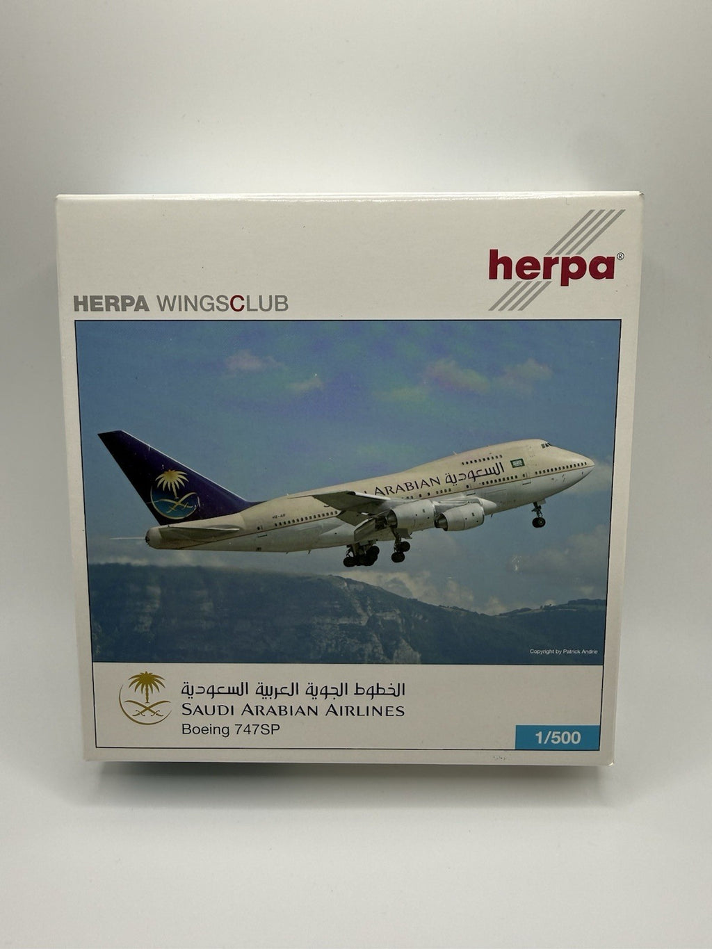 Herpa Wings 1:500 Saudi Arabian Airlines 747SP