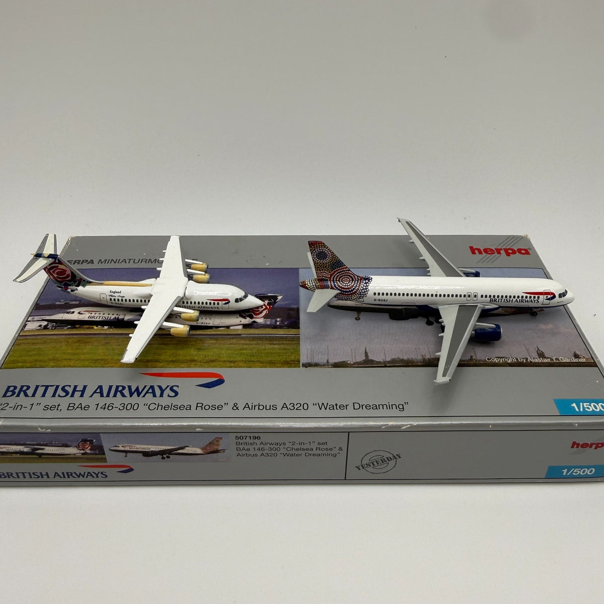 Herpa Wings 1:500 British Airways BAe-146 + A321 Set