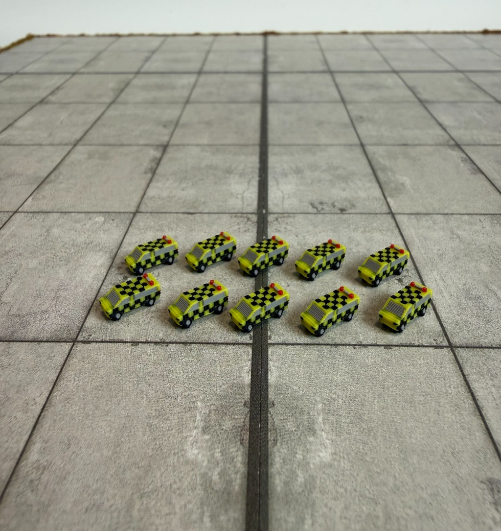 für Herpa Wings 1:500 / 1:400 10x Follow Me Car GSE / Airport Accessoires