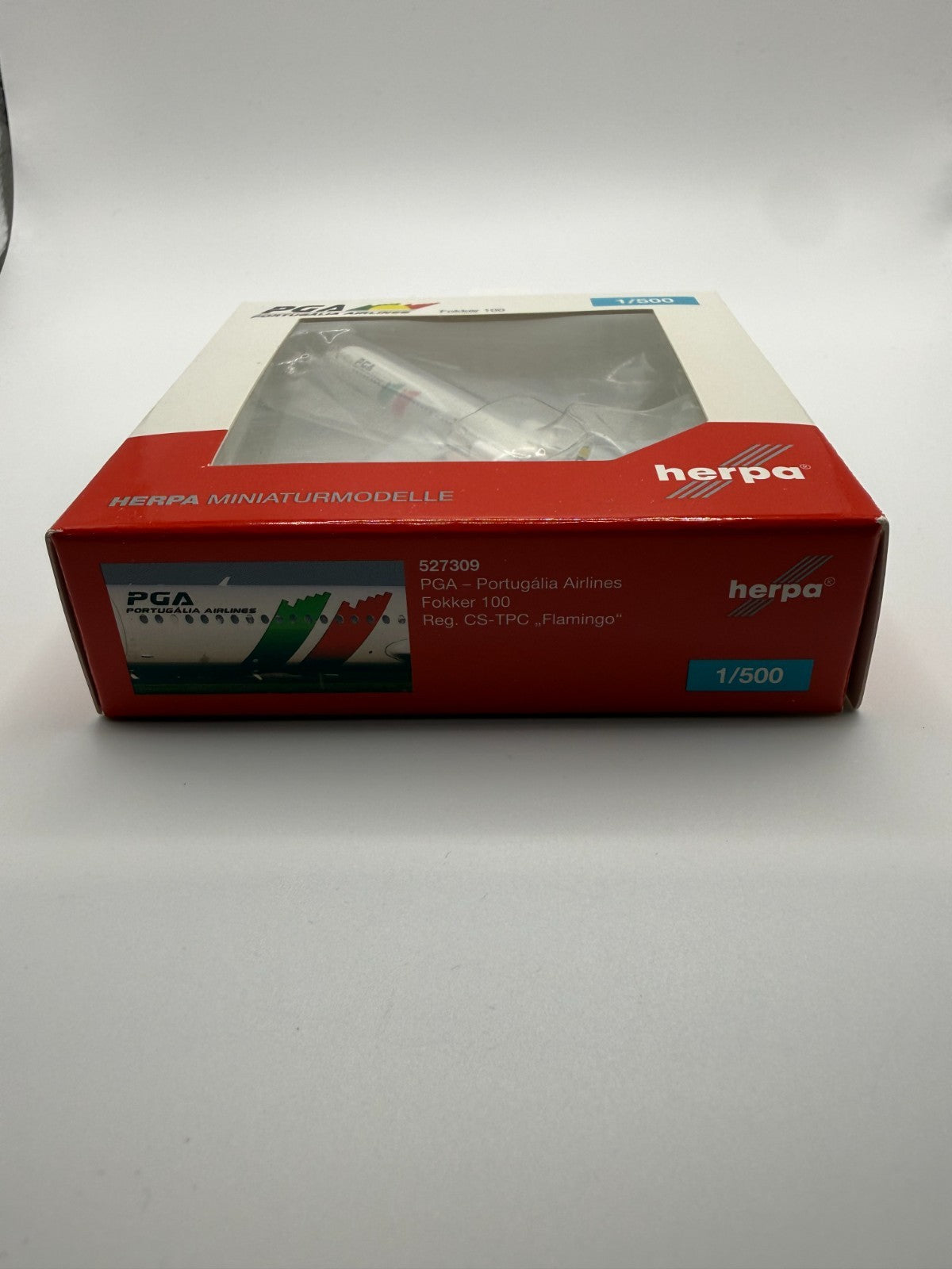 Herpa Wings 1:500 PGA Portugalia Airlines Fokker 100