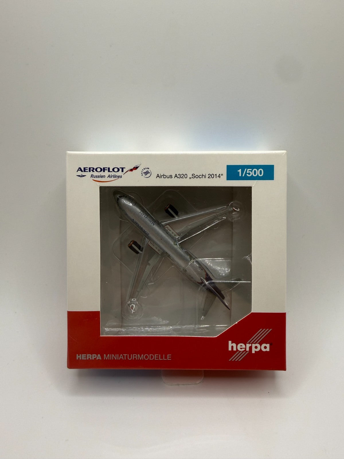 Herpa Wings 1:500 Aeroflot A320 Sochi 2014