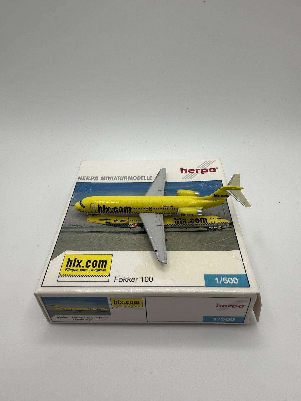 Herpa Wings 1:500 HLX Hapag Lloyd Express Fokker 100