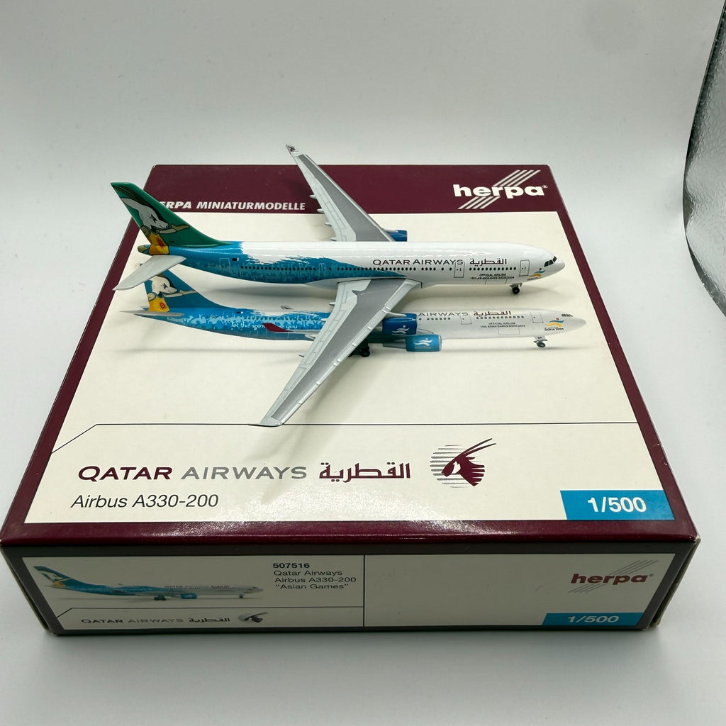 Herpa Wings 1:500 Qatar Airways A330-200 Asian Games 