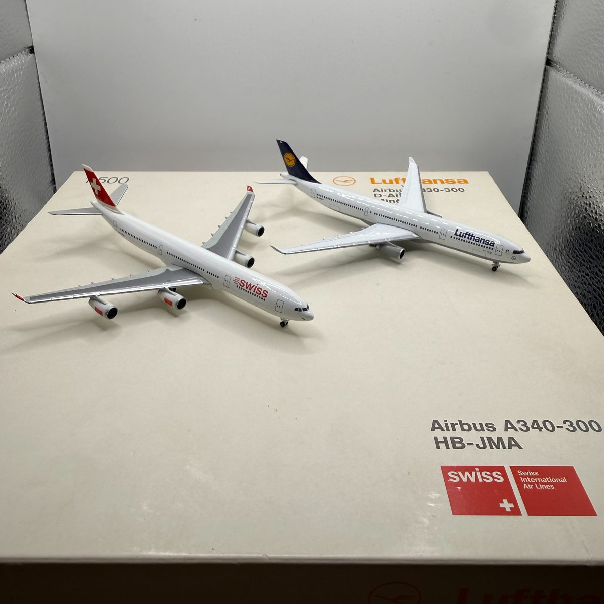 Herpa Wings 1:500 Swiss A340-300 + Lufthansa A330-300