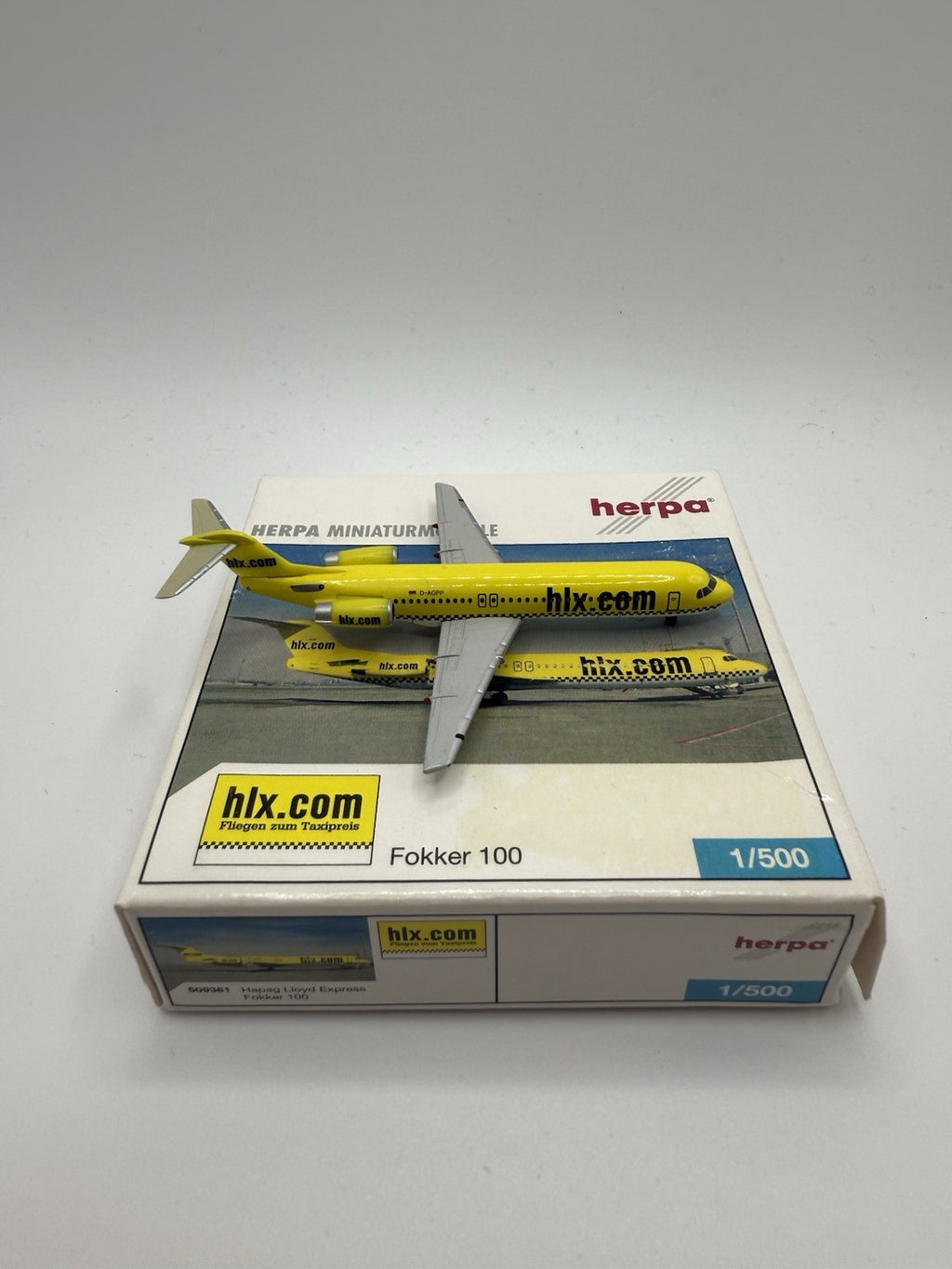 Herpa Wings 1:500 HLX Hapag Lloyd Express Fokker 100