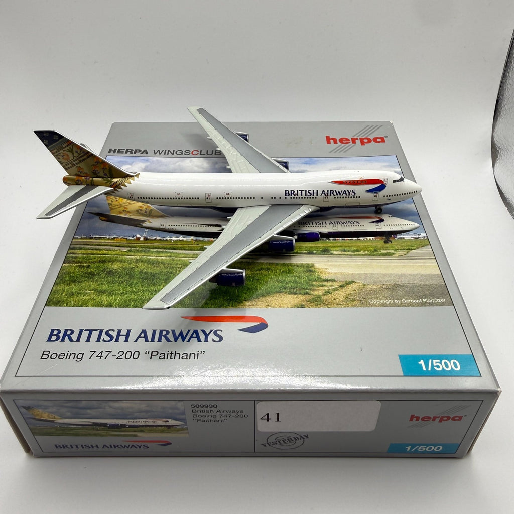 Herpa Wings 1:500 British Airways 747-400 Paithani