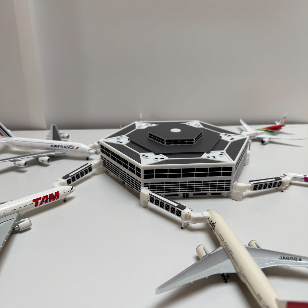 für Herpa Wings 1:500 / 1:400 Hexagon Terminal + Jet bridges Flughafen Airport