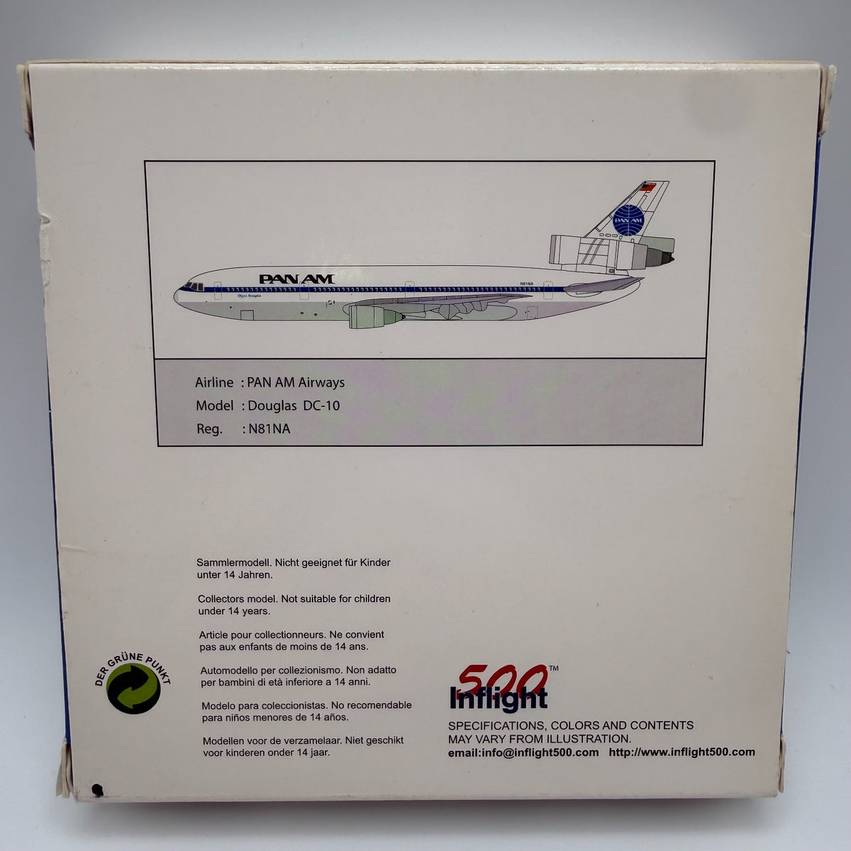 Herpa Wings 1:500 / Inflight500 Pan Am DC-10