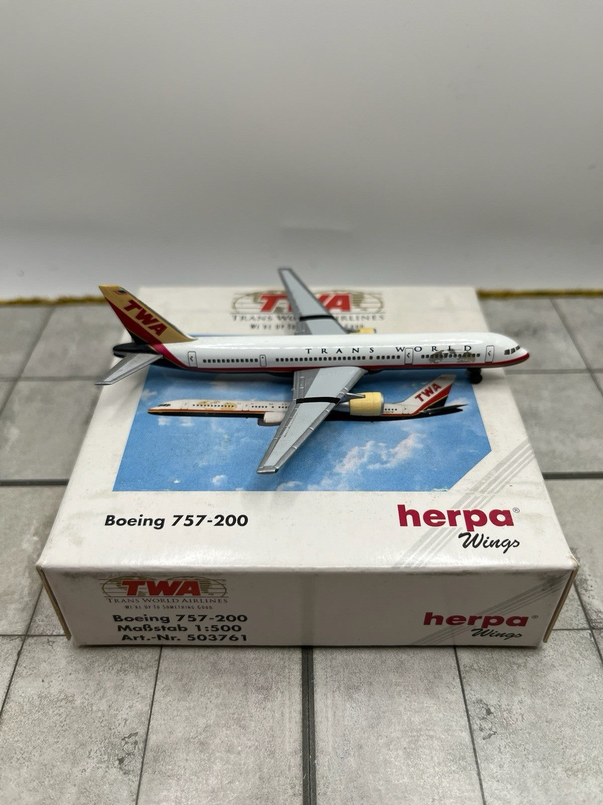 Herpa Wings 1:500 TWA 757-200