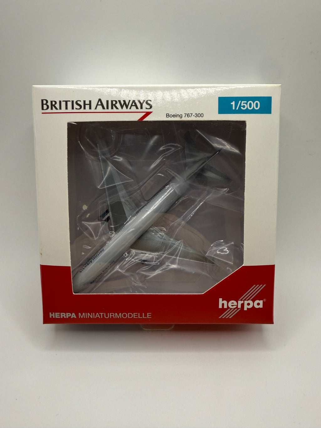Herpa Wings 1:500 British Airways 767-300 old livery