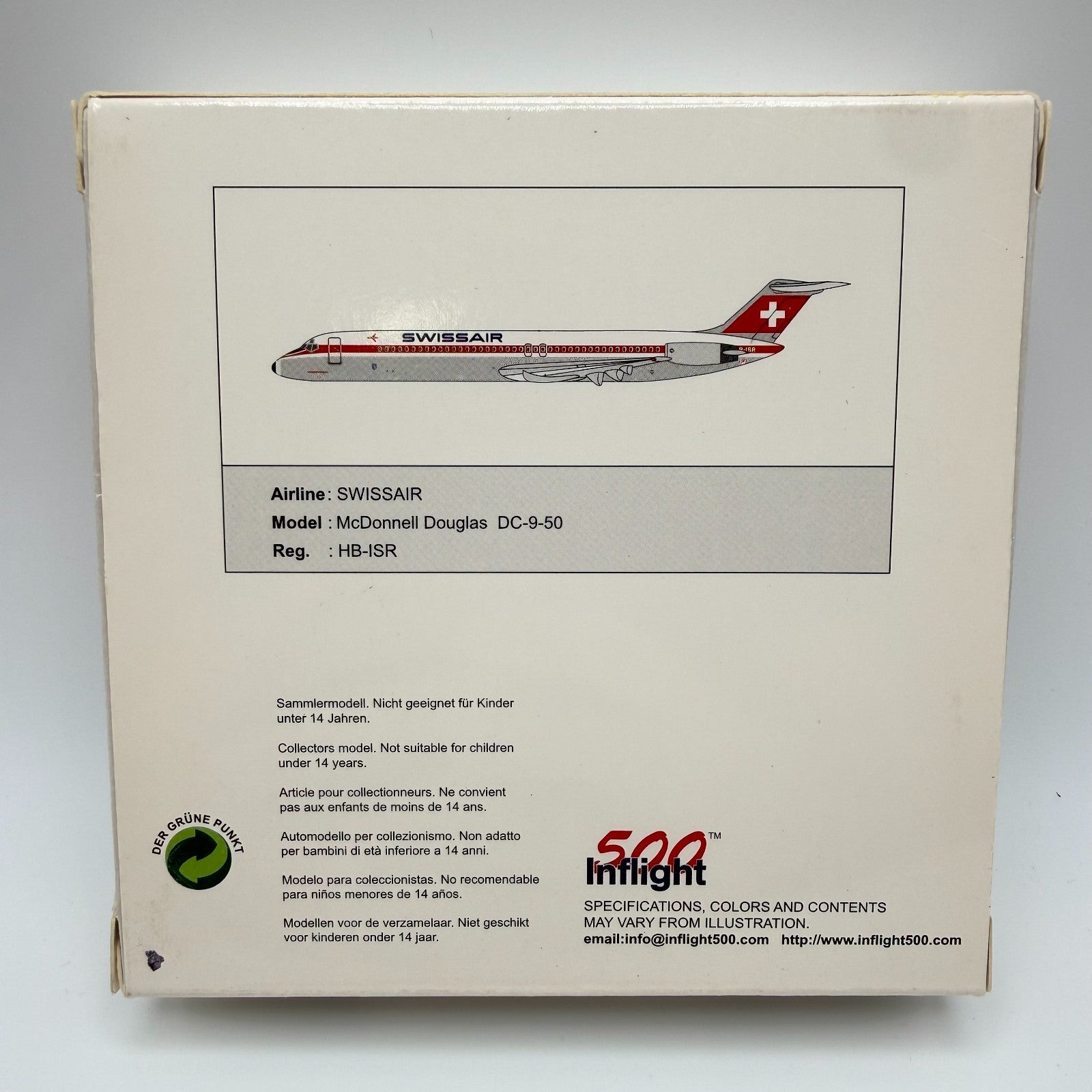 Herpa Wings 1:500 / Inflight500 Swissair Convair CV-880