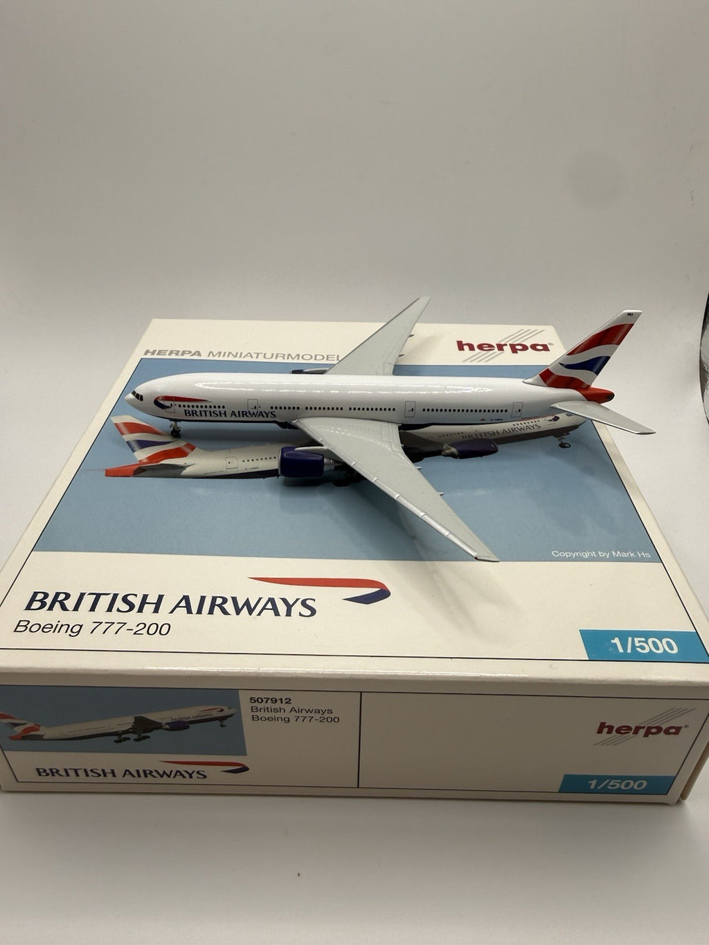Herpa Wings 1:500 British Airways 777-200