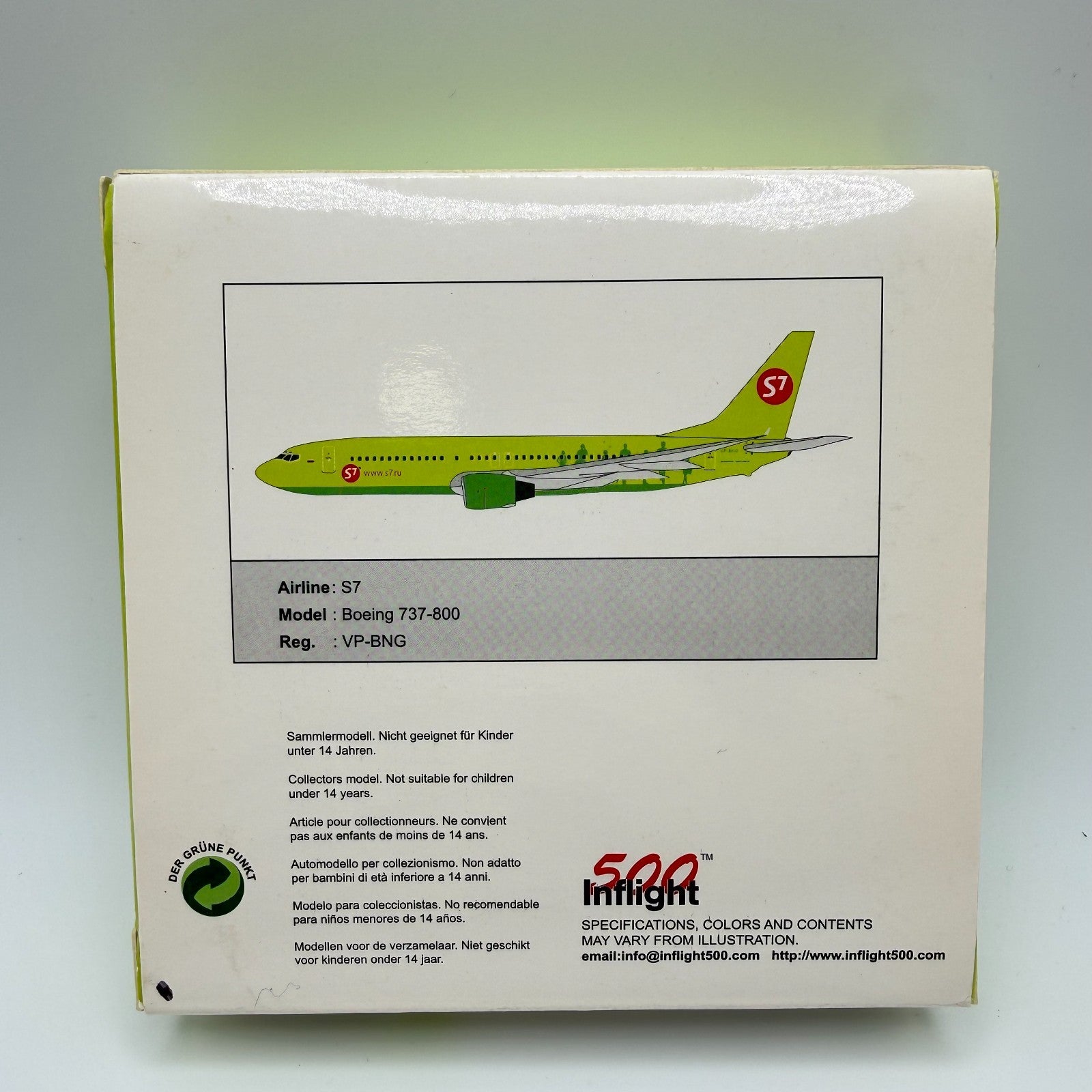 Herpa Wings 1:500 / Inflight500 S7 Airlines 737-800