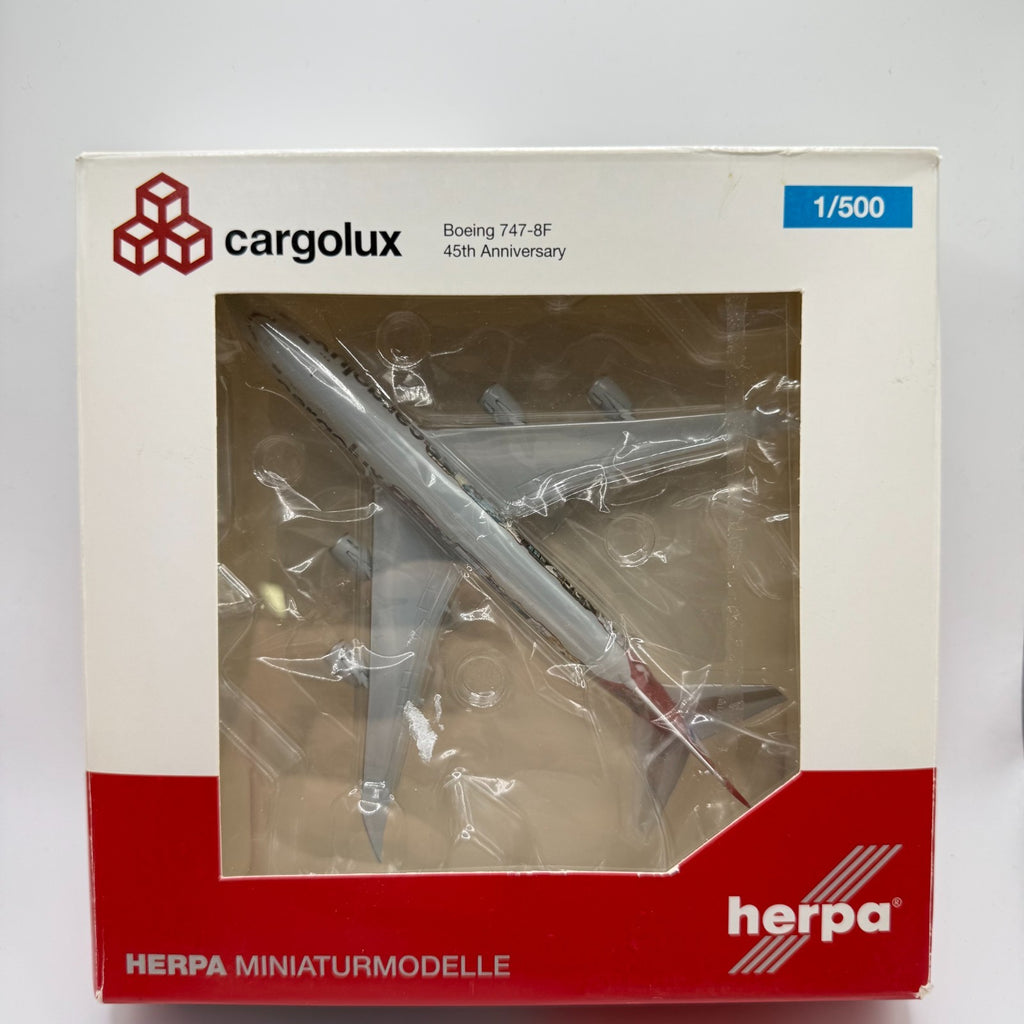 Herpa Wings 1:500 Cargolux 747-8F 45th Anniversary