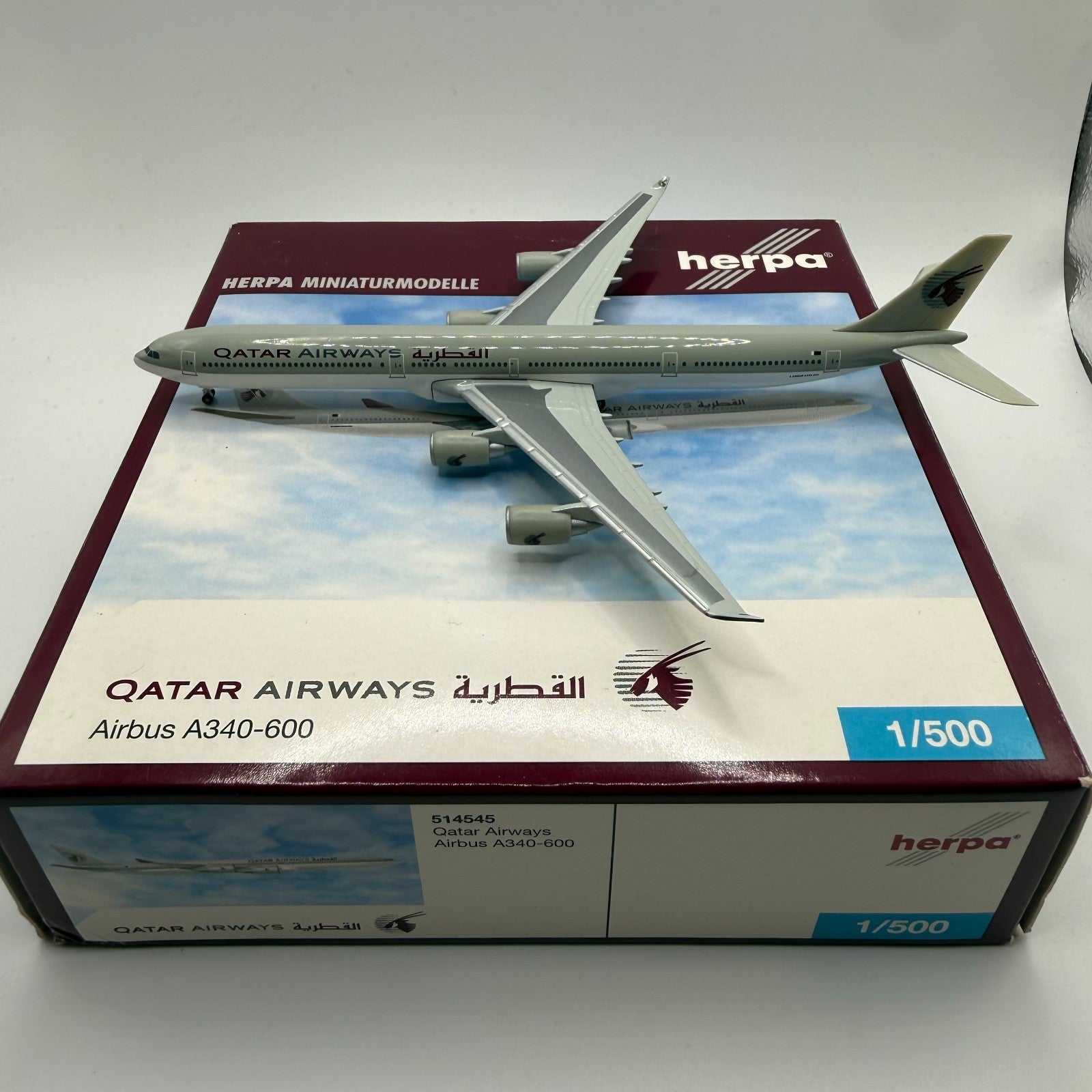Herpa Wings 1:500 Qatar Airways A340-600
