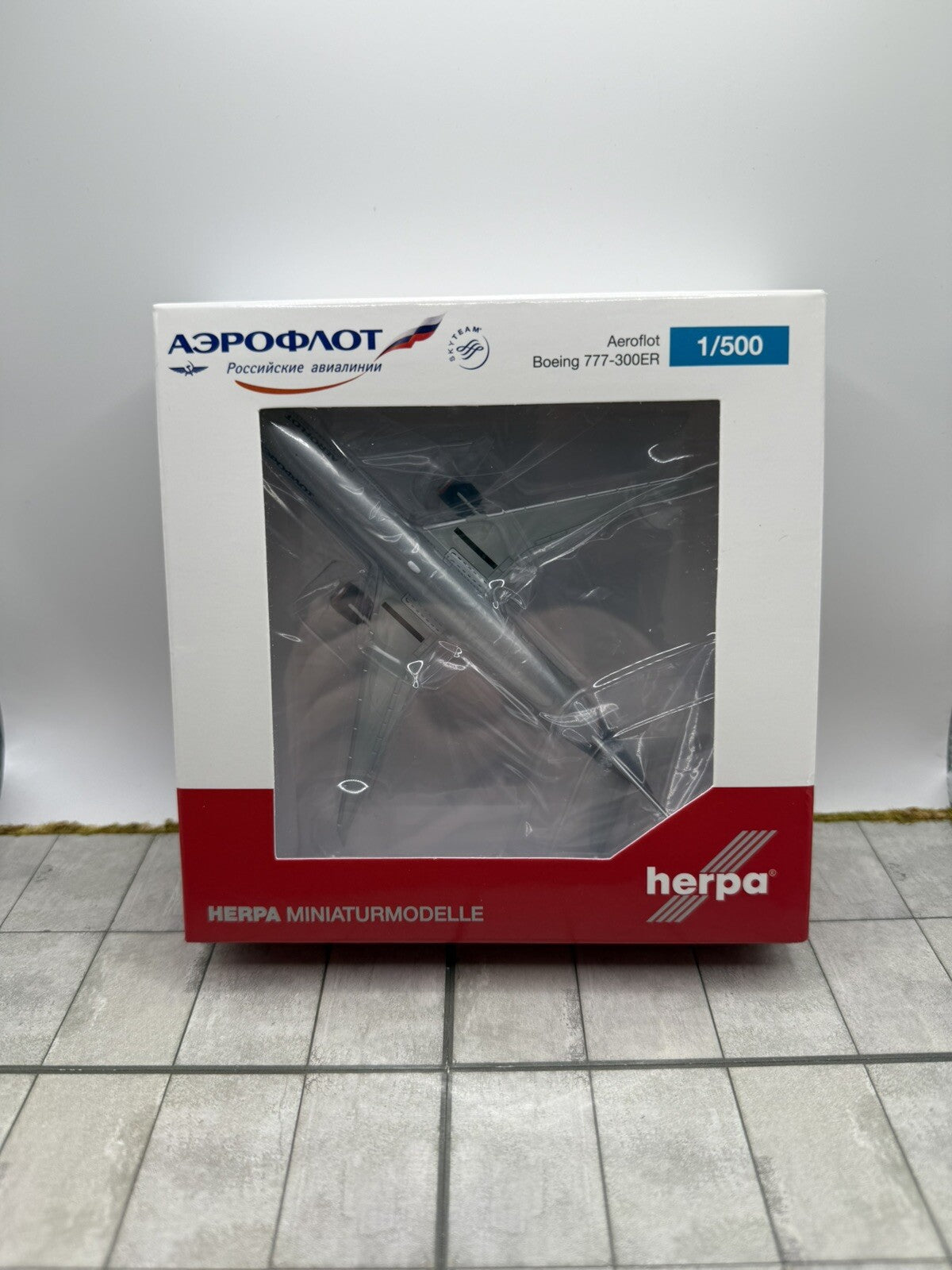Herpa Wings 1:500 Aeroflot 777-300ER VQ-BFL