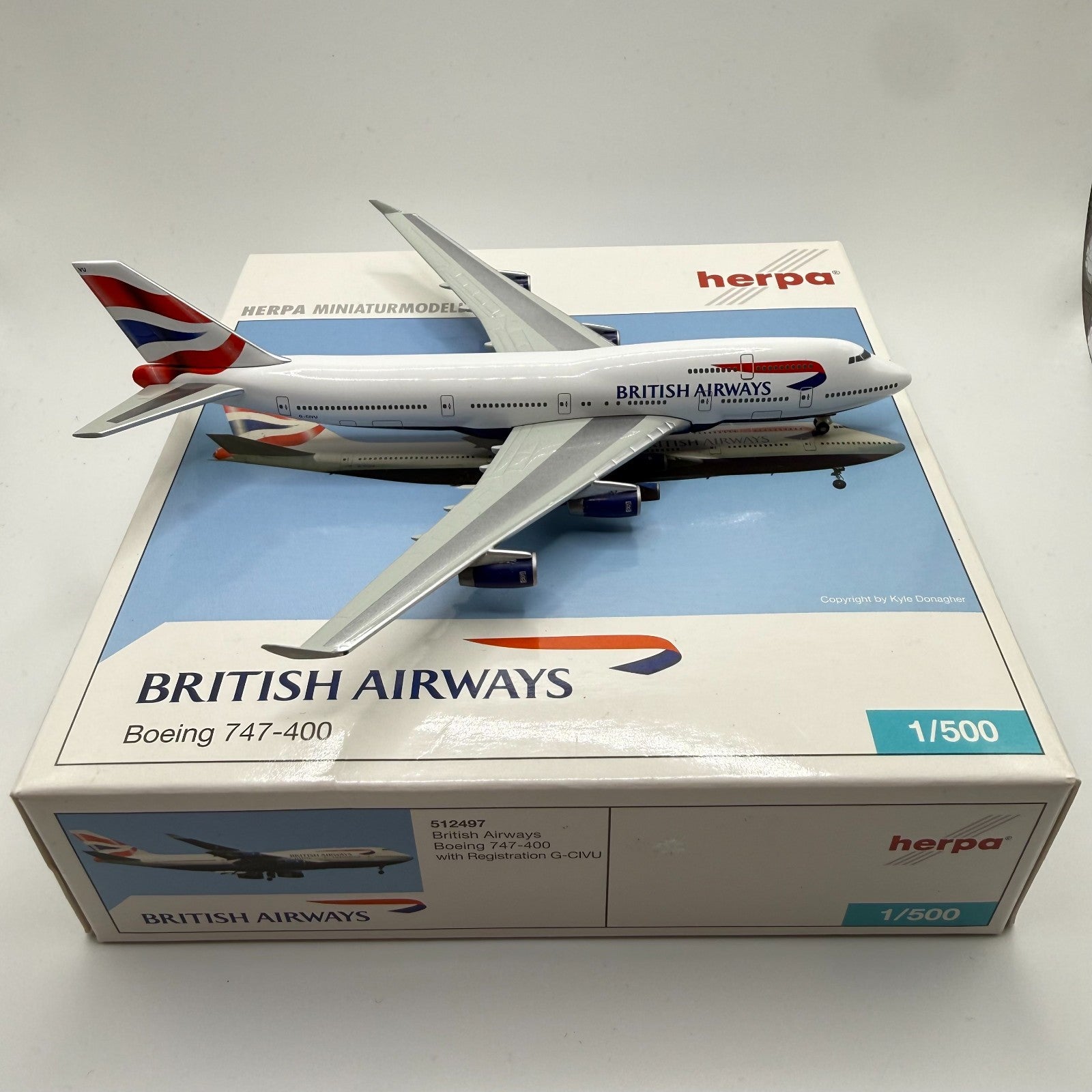 Herpa Wings 1:500 British Airways 747-400