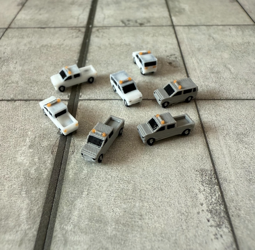 für Herpa Wings 1:500 / 1:400  10x Airport Service vehicles GSE / Accessories