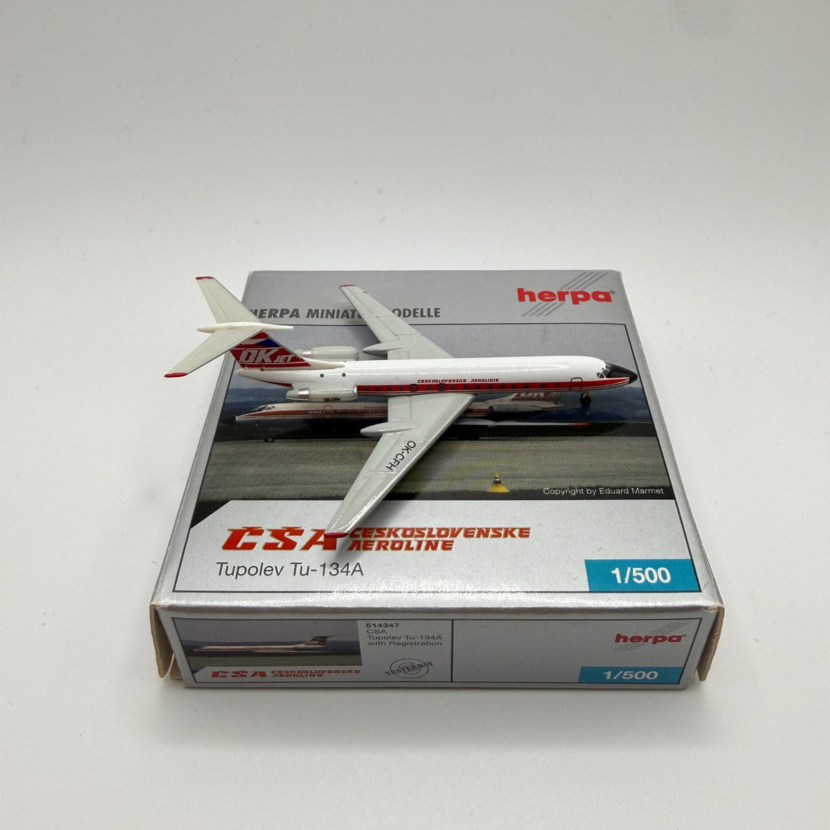 Herpa Wings 1:500 CSA Czech Airlines Tu-134A