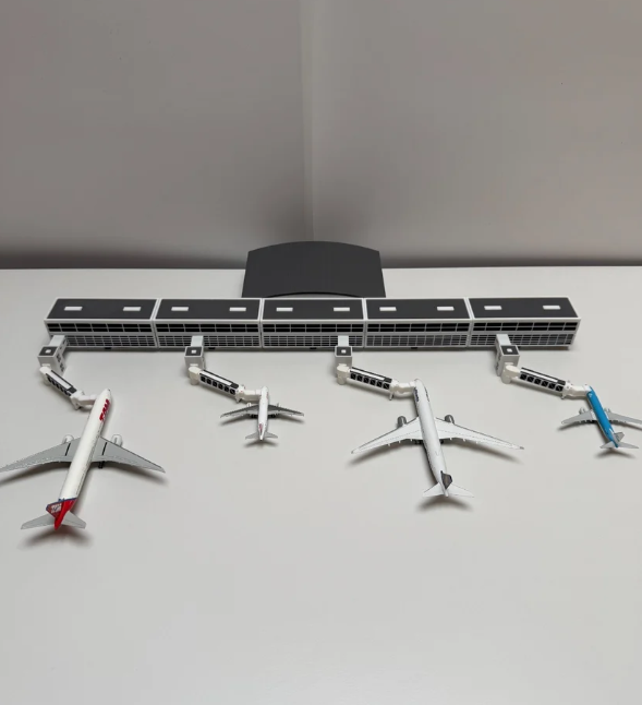 für Herpa Wings 1:500 / 1:400 Terminal Set V2 Flughafen Airport + Jet bridges