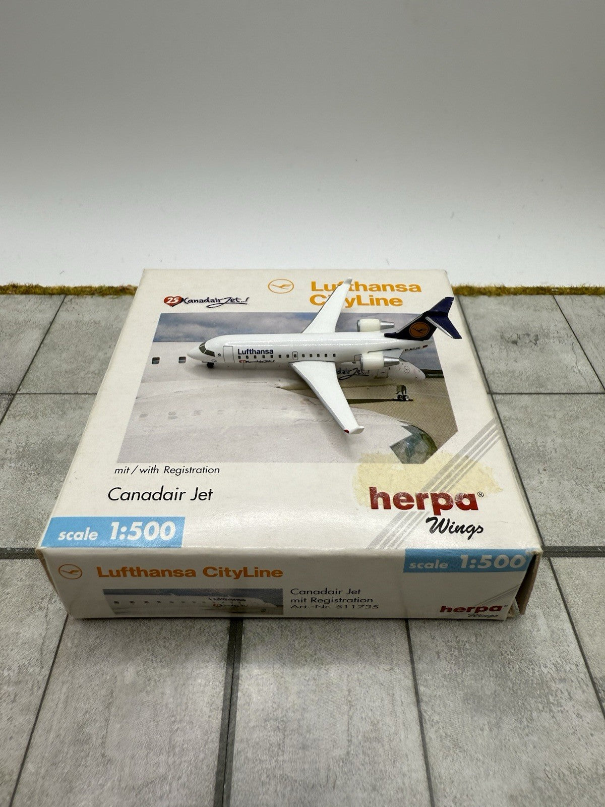 Herpa Wings 1:500 Lufthansa Cityline Canadair Jet