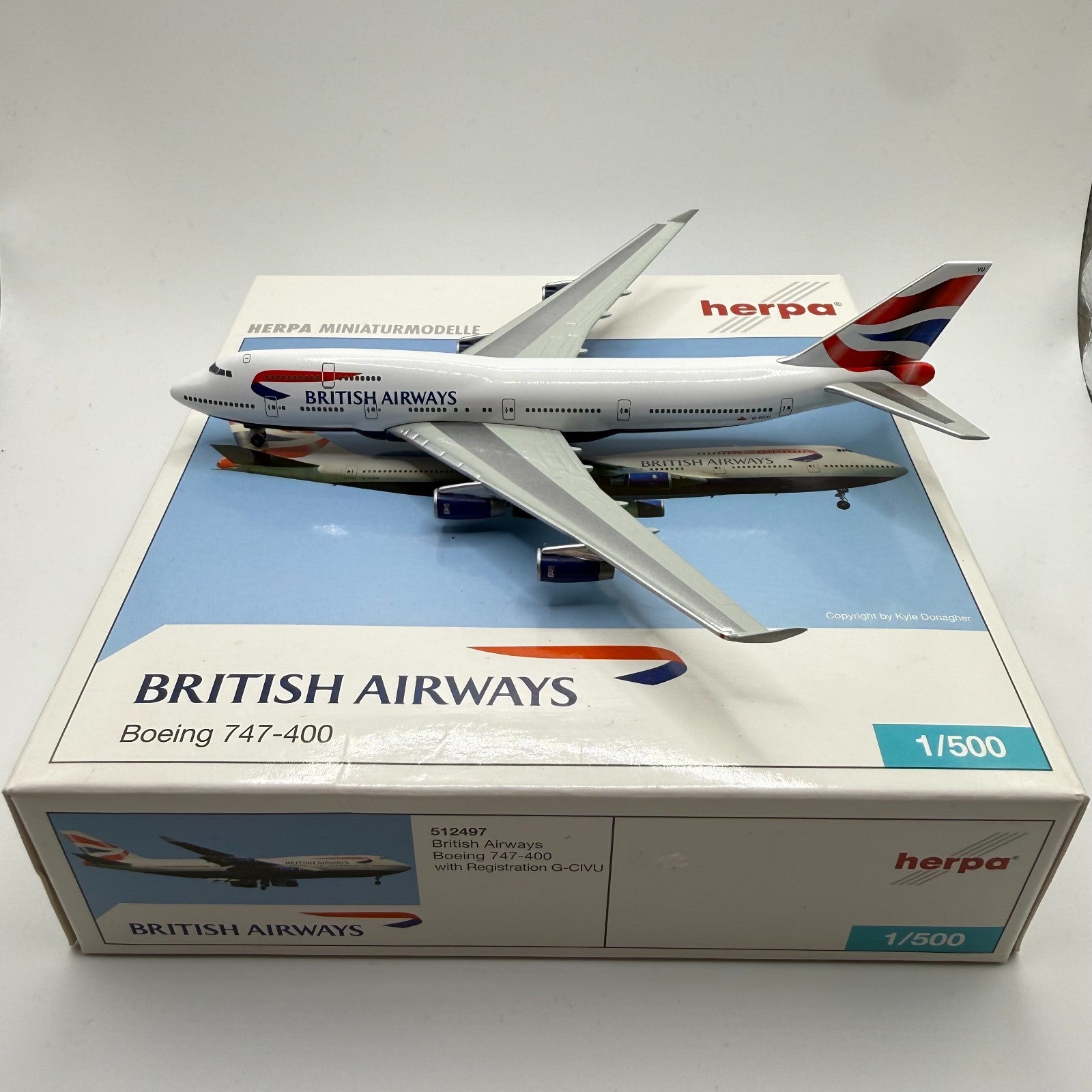 Herpa Wings 1:500 British Airways 747-400