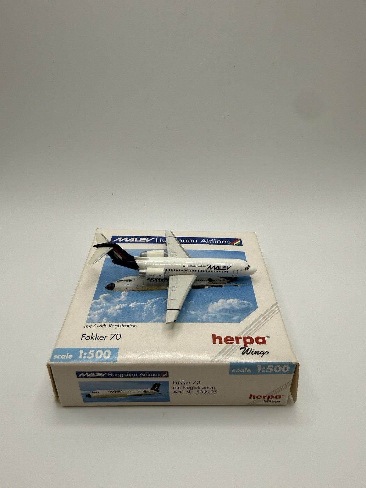 Herpa Wings 1:500 Malev Fokker 70