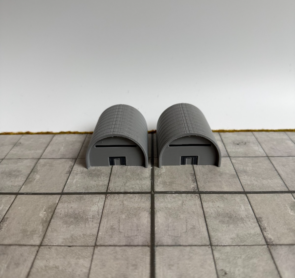 für Herpa Wings 1:500 / 1:400 2x Hangar Militär miliary /Airport accessoires