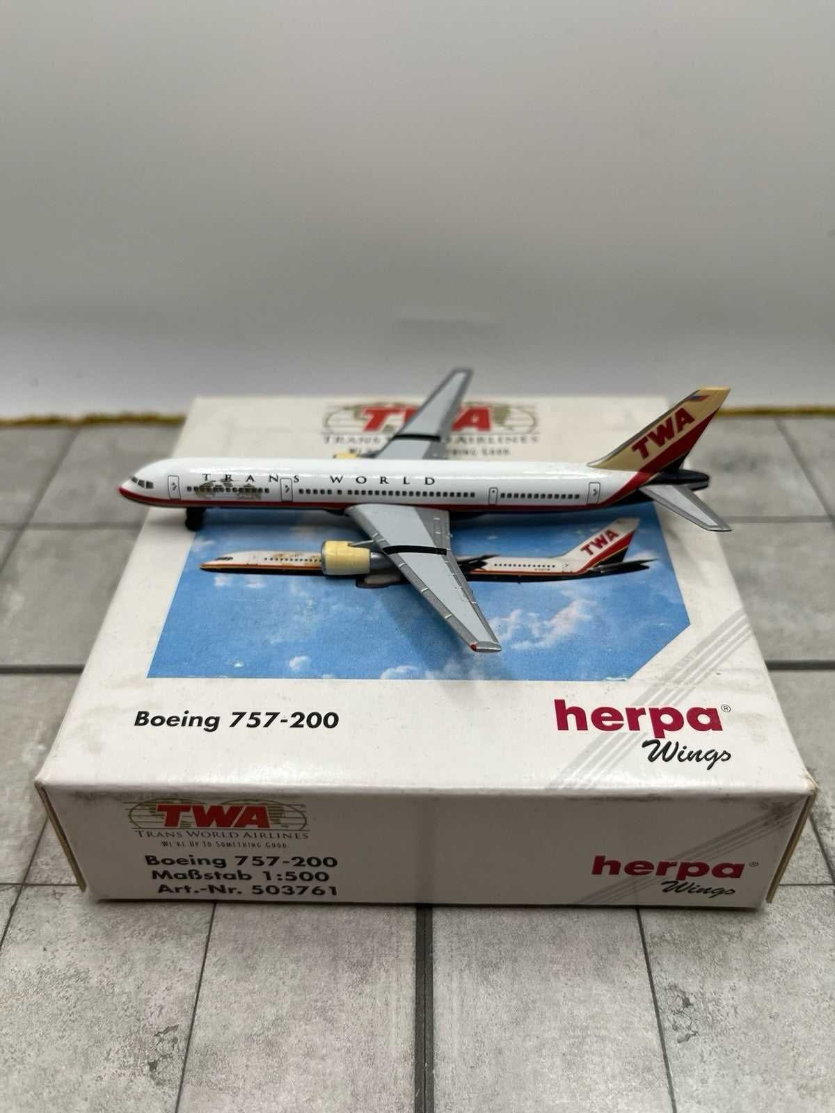 Herpa Wings 1:500 TWA 757-200