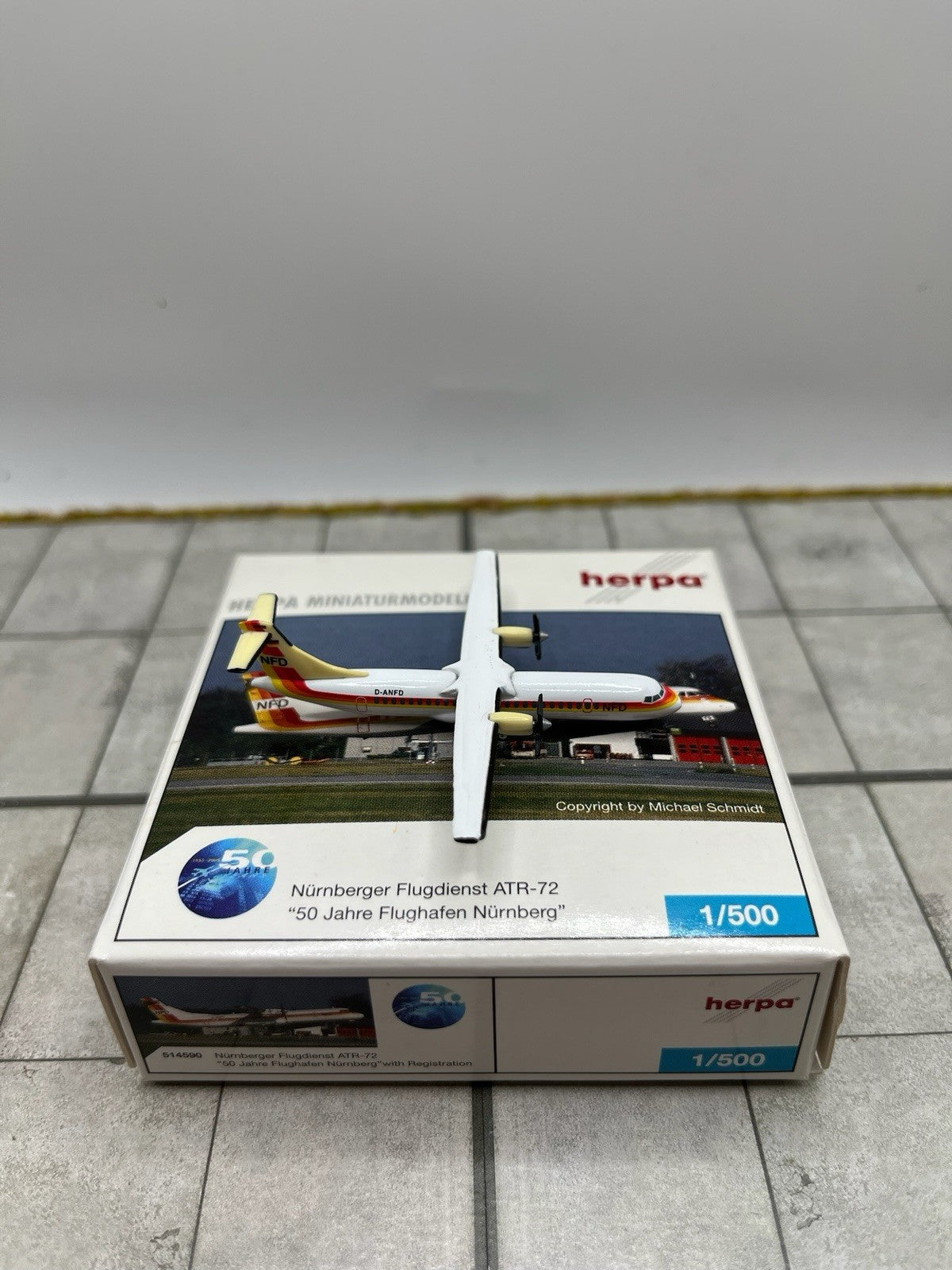 Herpa Wings 1:500 Nürnberger Flugdienst ATR-72